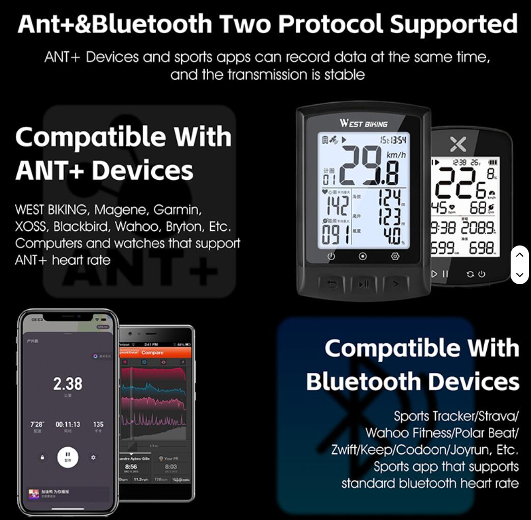 Cardiofrequenzimetro intelligente con ANT+/BLE 4.0 (BLE) 5/7