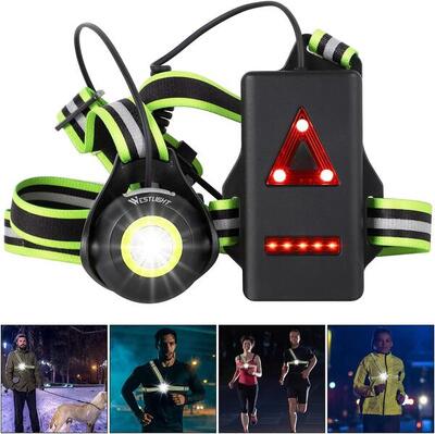 WEST BIKING 500 Lumen Lauflicht (Brust)