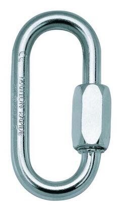 Maillon rapide Petzl N°5 acier galvanisé ovale 5 mm pour crochet FIFI 25 kN