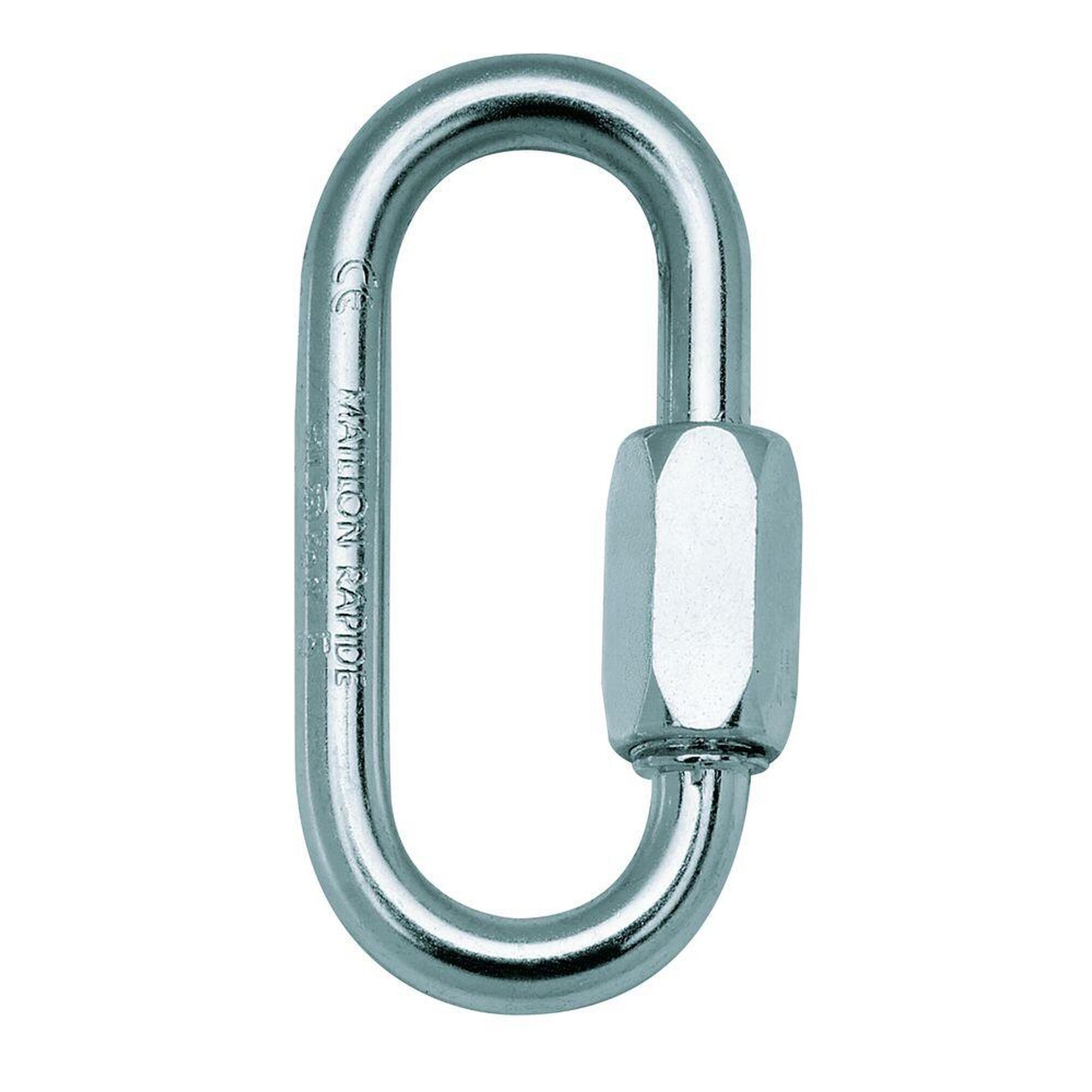 Petzl - Maillon Rapide Petzl N°5 Acier Galvanisé Ovale 5 Mm Pour Crochet Fifi 25 Kn - Mousqueton - Gris - No Size - Decathlon