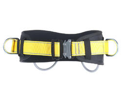 Harnais Singing Rock POLE II XXL-XXXL rembourré noir-jaune D-anneaux 15 kN