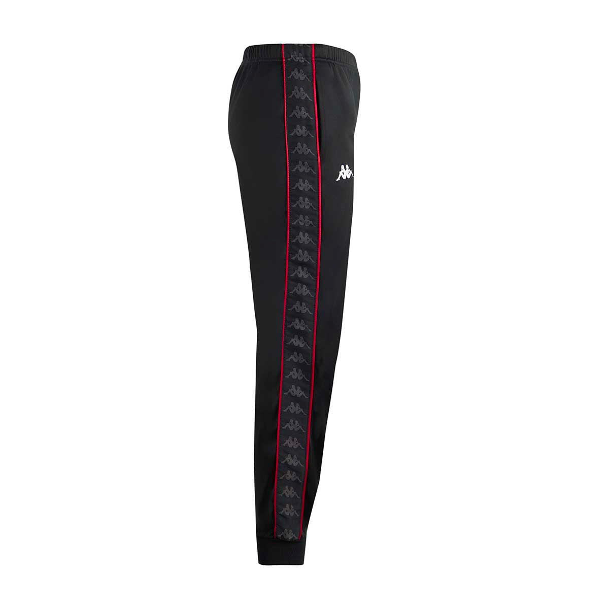 Pantaloni tuta da donna in poliestere nero da streetwear sportivo 2/5