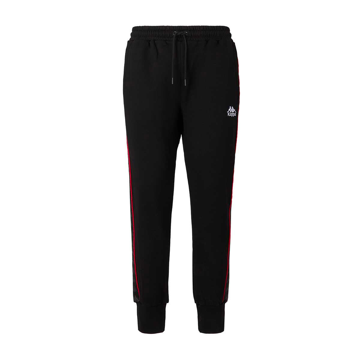 Kappa Calças De Fato De Treino Modelo Alanzr09 Para Homem Preto Vermelho da Decathlon