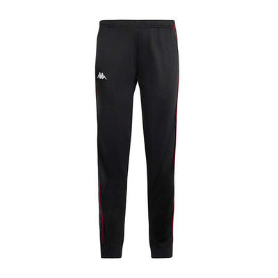Pantaloni tuta da donna in poliestere nero da streetwear sportivo