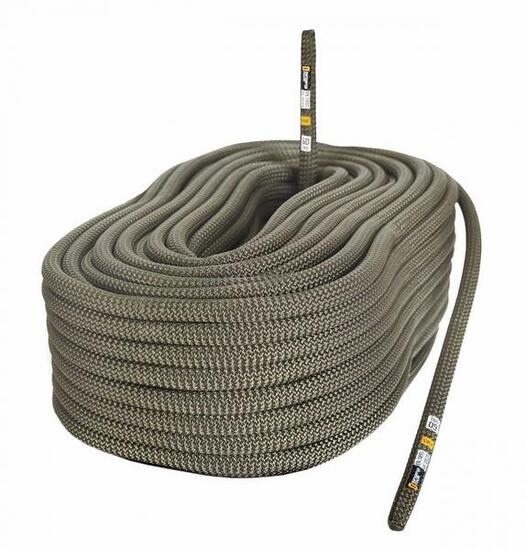Singing Rock statisches Seil 10,5 mm Khaki, 3,3% Dehnung, ultraschallverschweißt