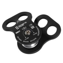 Poulie Singing Rock Miky légère 2 trous 28 kN galet aluminium compatible 13 mm