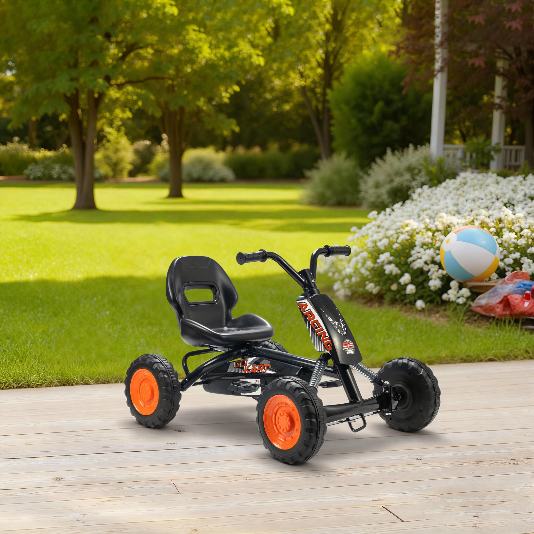 Kart a Pedales AIYAPLAY 84x54x56 cm Negro 4/5