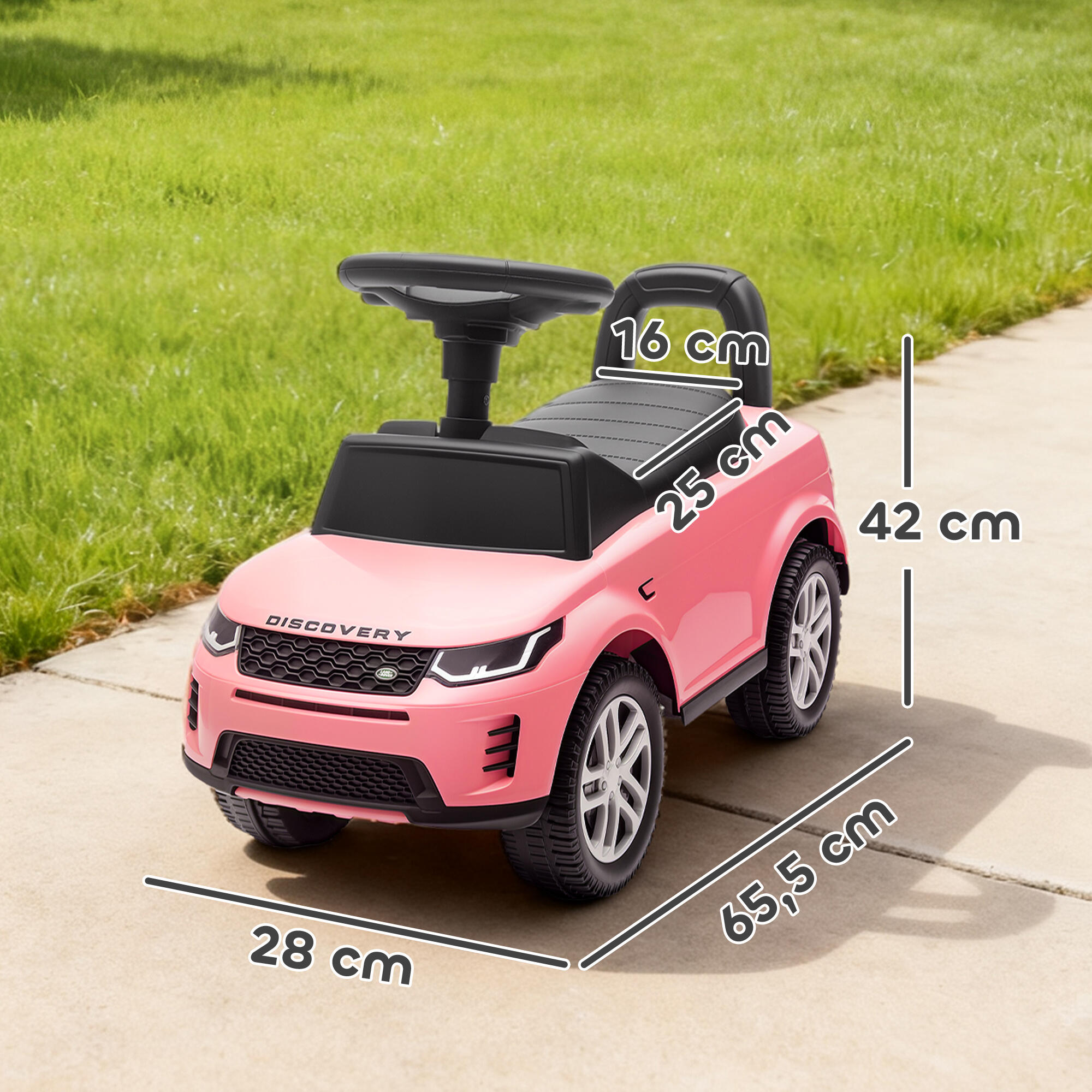 Coche Correpasillos AIYAPLAY 65.5x28x42 cm Rosa 3/5