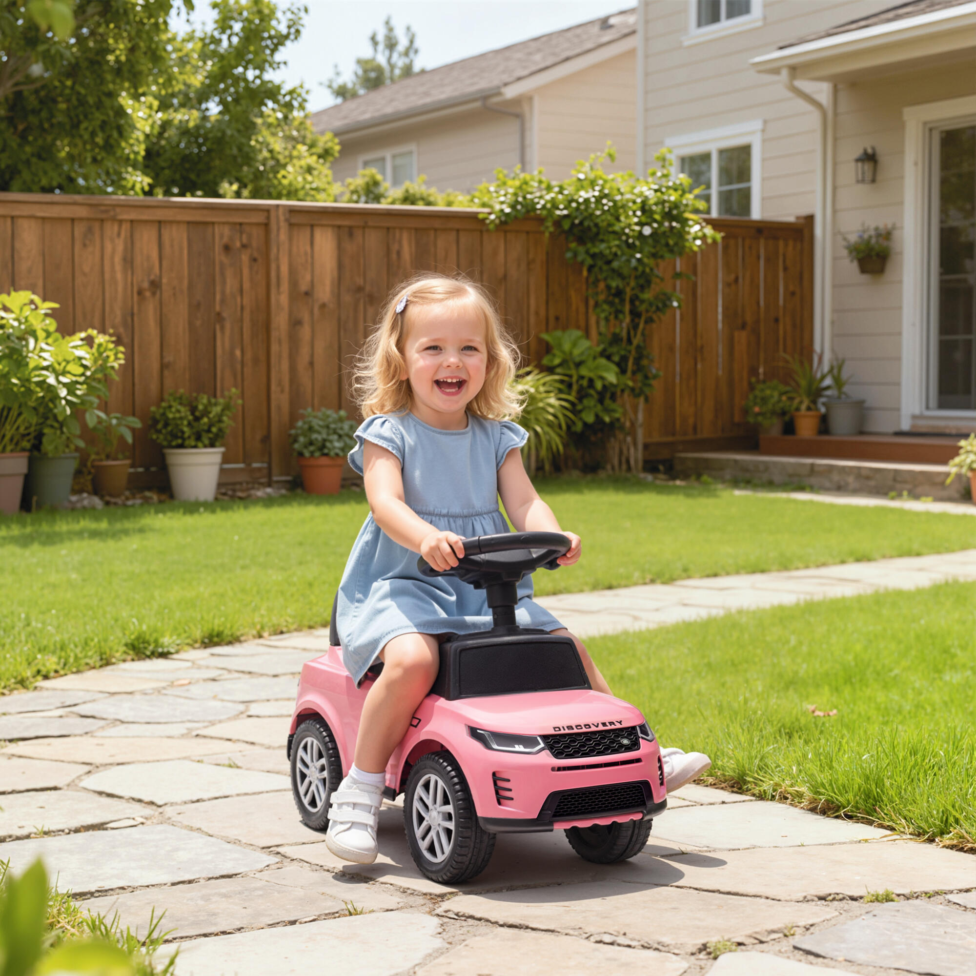 Coche Correpasillos AIYAPLAY 65.5x28x42 cm Rosa 2/5