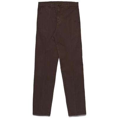 Pantaloni da uomo in cotone marrone da lifestyle