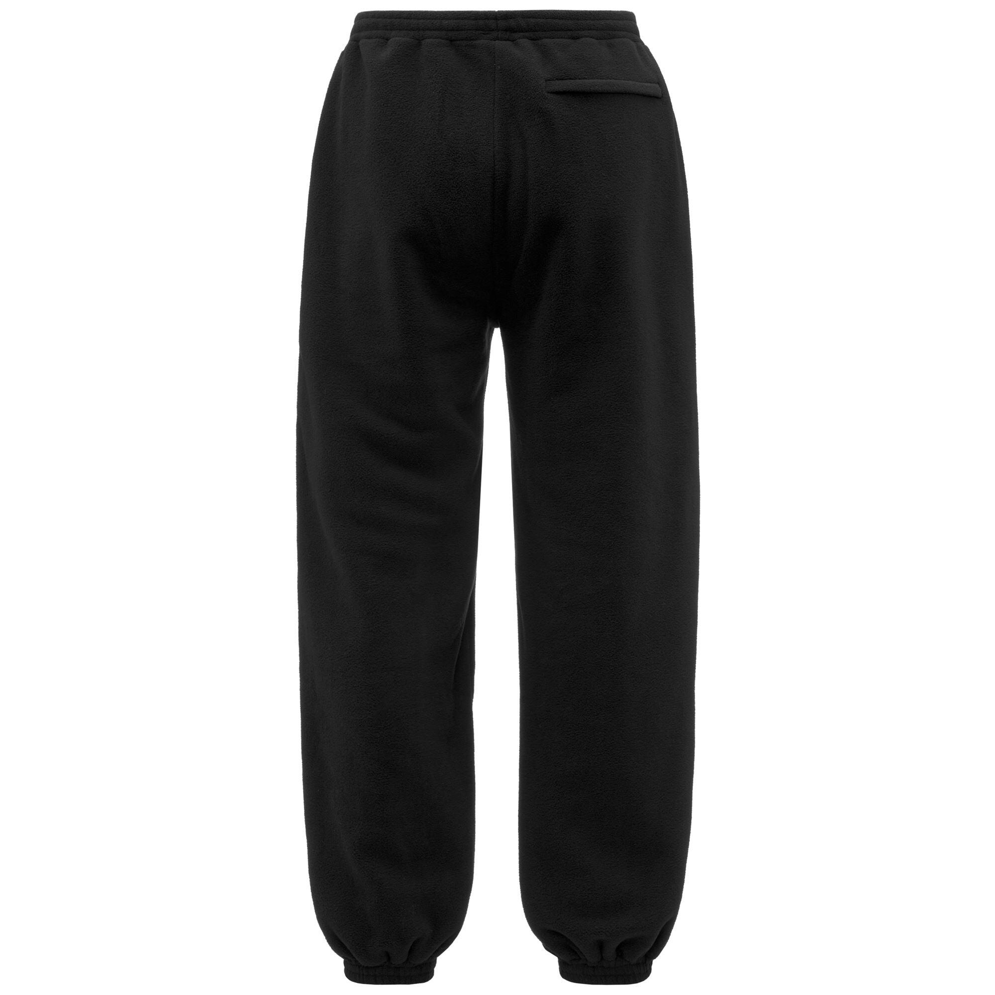 Pantaloni tuta da uomo in poliestere nero da streetwear sportivo 3/6