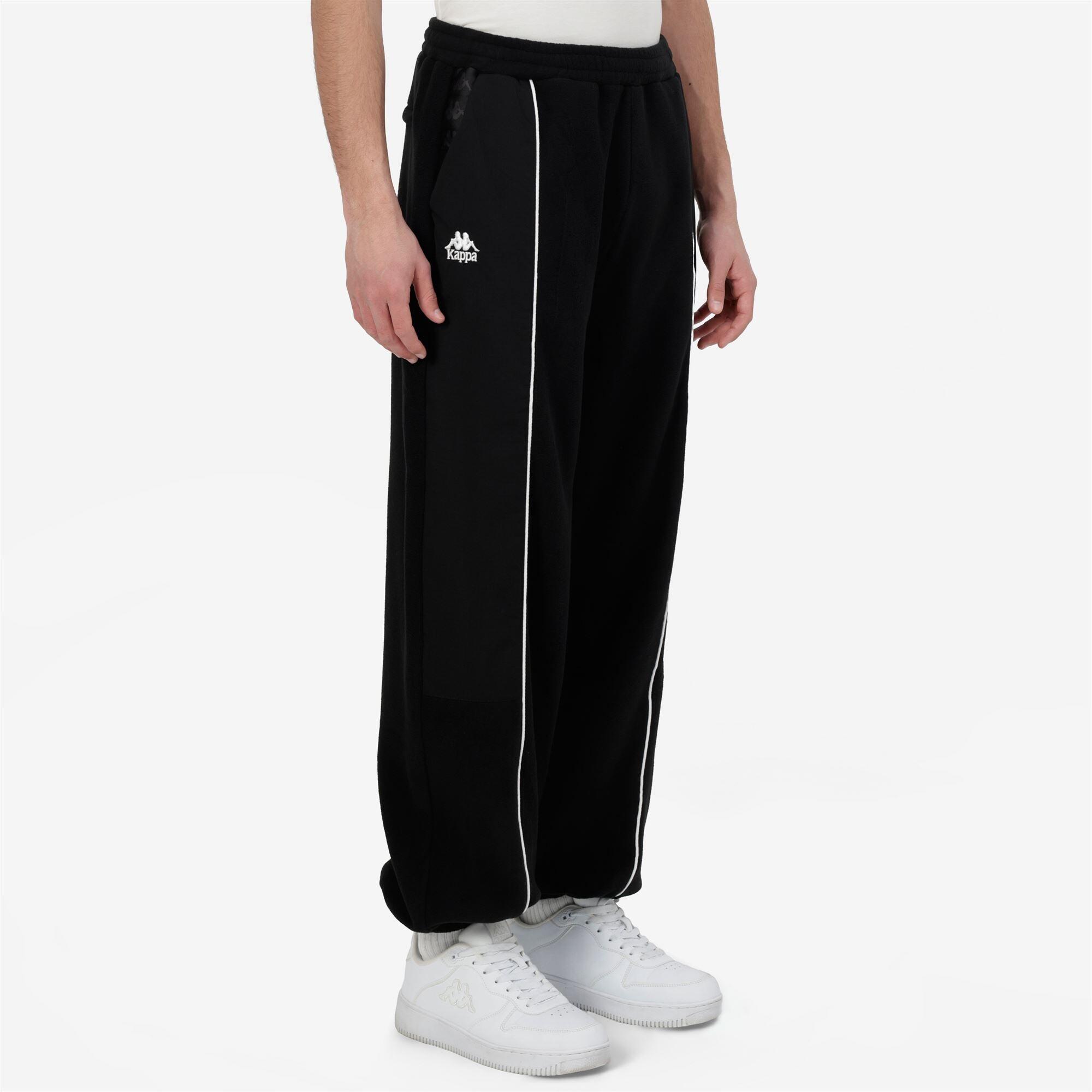 Pantaloni tuta da uomo in poliestere nero da streetwear sportivo 5/6