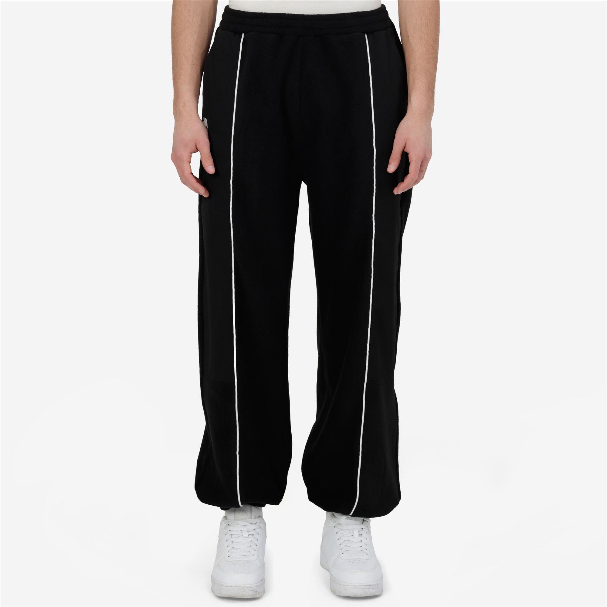 Pantaloni tuta da uomo in poliestere nero da streetwear sportivo 4/6
