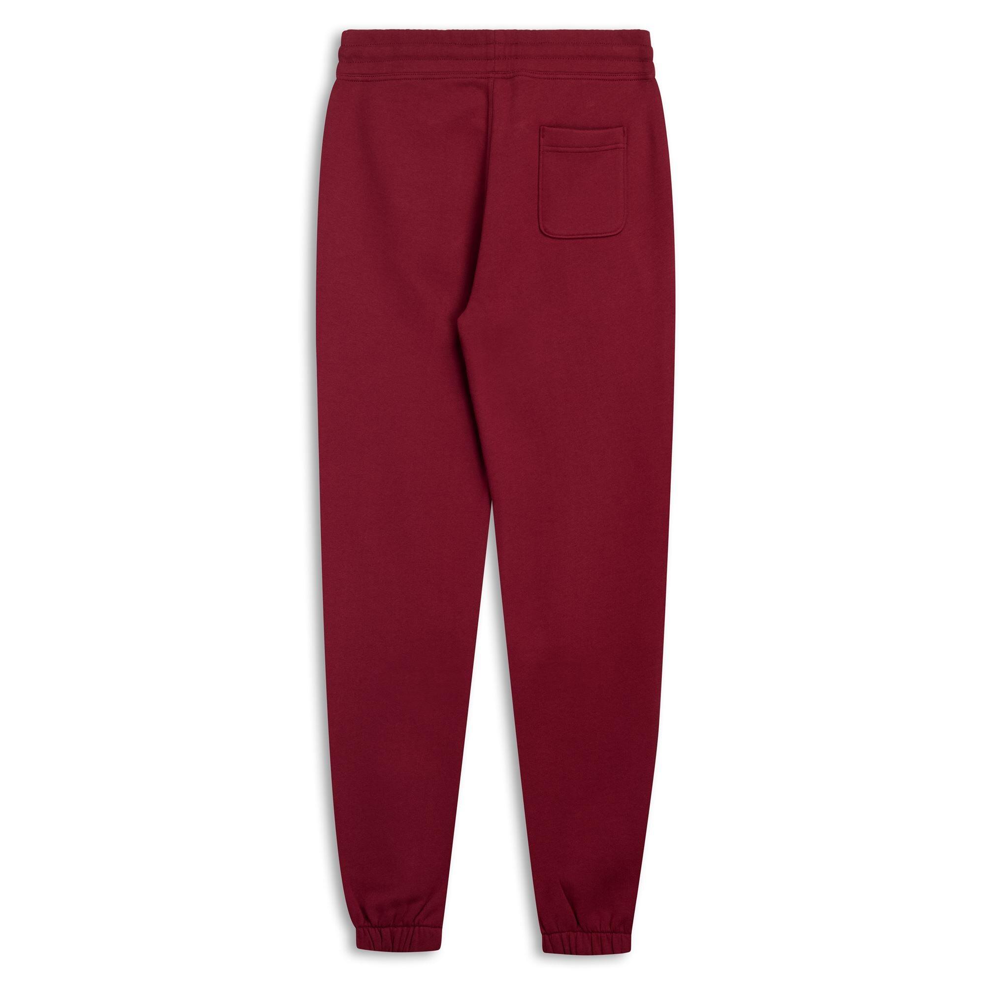 Pantaloni tuta da uomo in cotone rosso da lifestyle 2/3