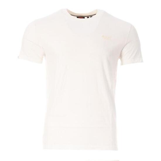 Camiseta Beige de Hombre Superdry con Logo Vintage