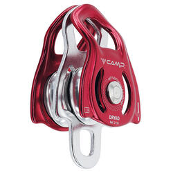 Poulie double CAMP Dryad alliage aluminium compacte pour cordes jusquà 13 mm