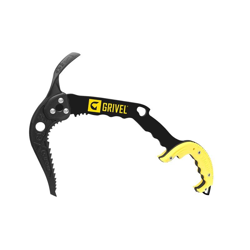 Grivel X-Monster Eispickel 47 cm, geschmiedeter Stahlkopf, gebogener Schaft 1/1