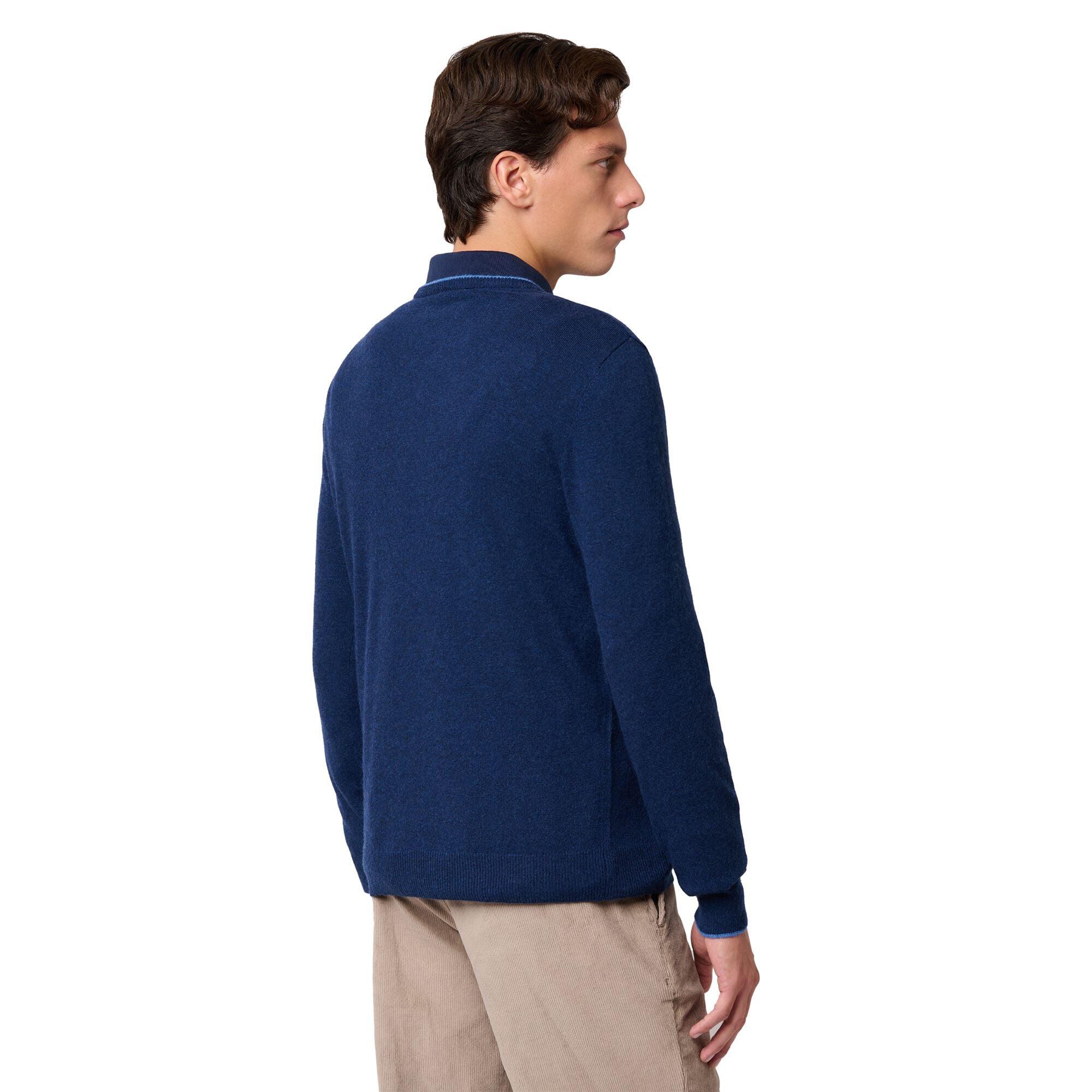Maglione da uomo in poliammide blu da lifestyle 5/6