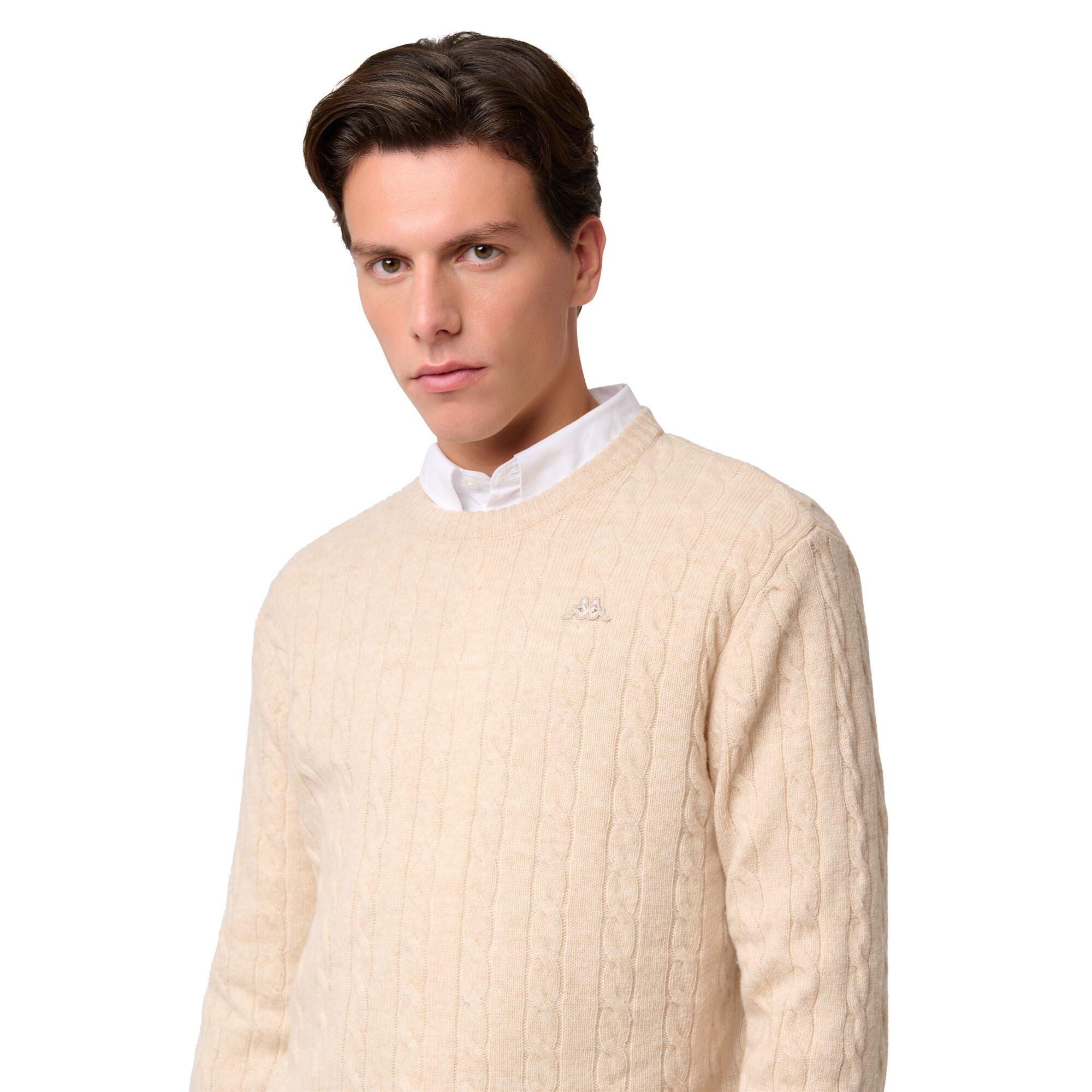 Maglione da uomo in lana beige da lifestyle 6/6
