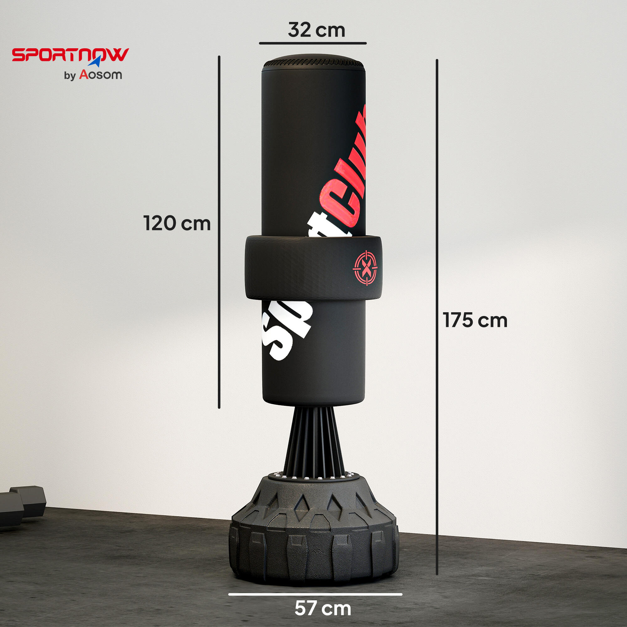 Saco de Boxe SPORTNOW Preto 3/5