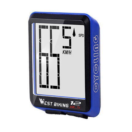 Compteur Vélo Sans Fil WEST BIKING (Grand Écran)