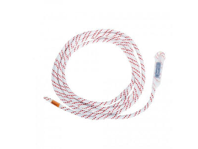 Statisches Seil Singing Rock 10,5 mm, 30 m, weiß, Schlaufe, Schutz