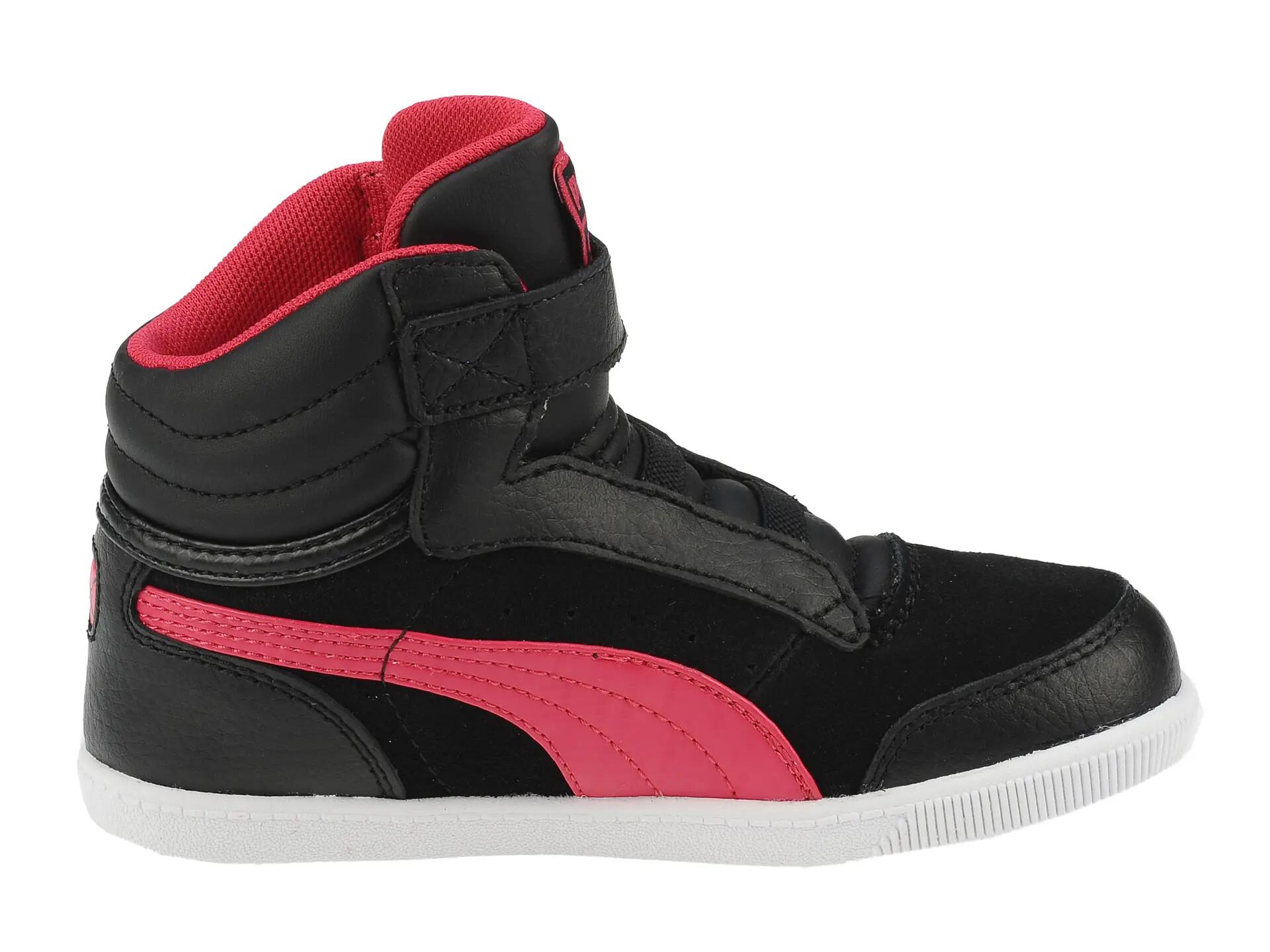 Ghete fete Puma Glyde court V, black-virtual pink 19 2/6