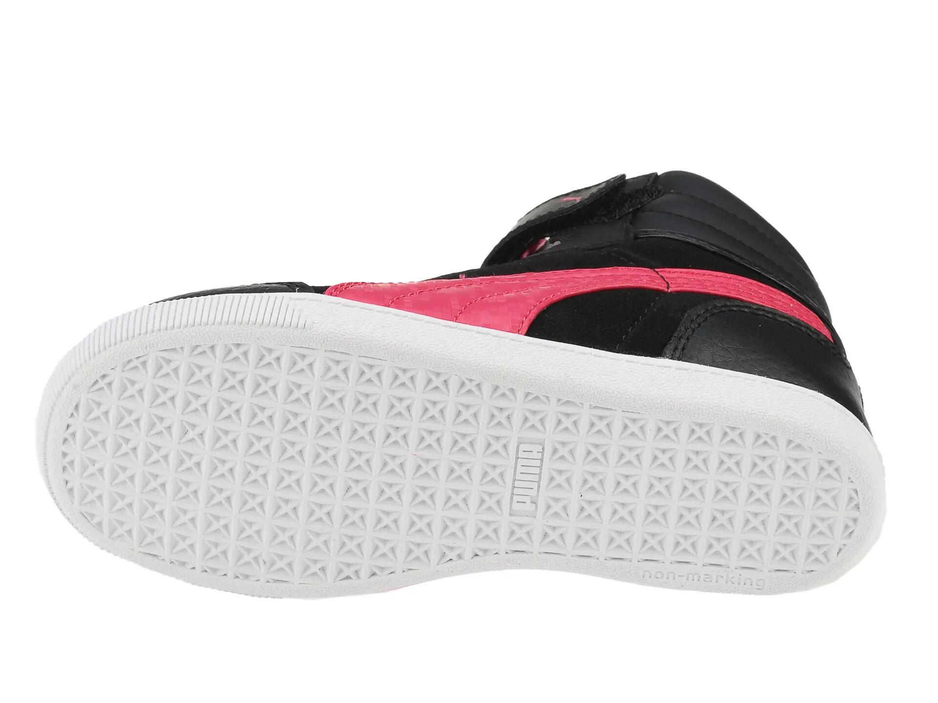 Ghete fete Puma Glyde court V, black-virtual pink 19 6/6