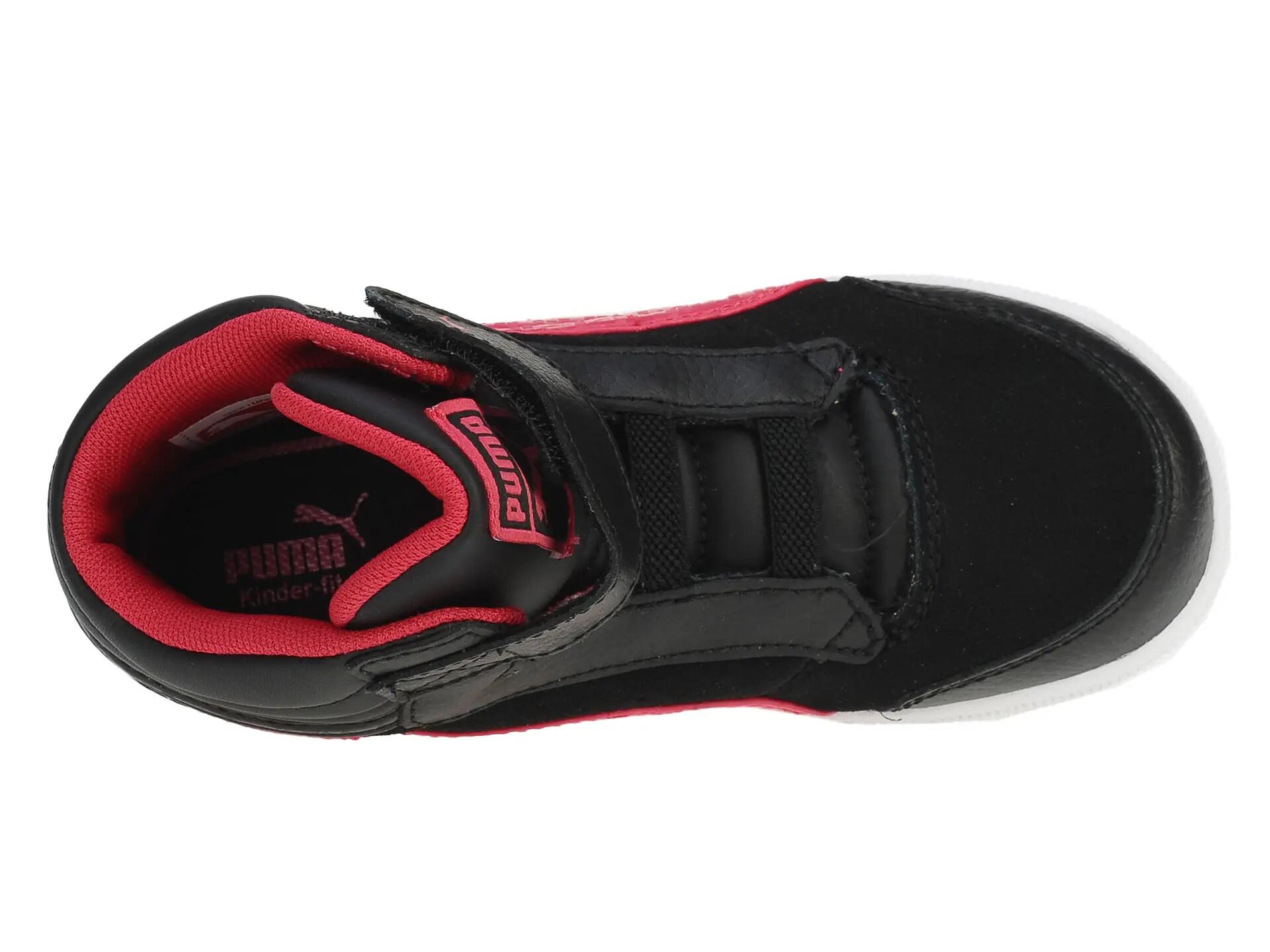 Ghete fete Puma Glyde court V, black-virtual pink 19 5/6