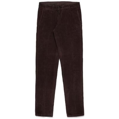 Pantaloni da uomo in cotone marrone da lifestyle