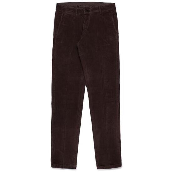 Pantaloni da uomo in cotone marrone da lifestyle