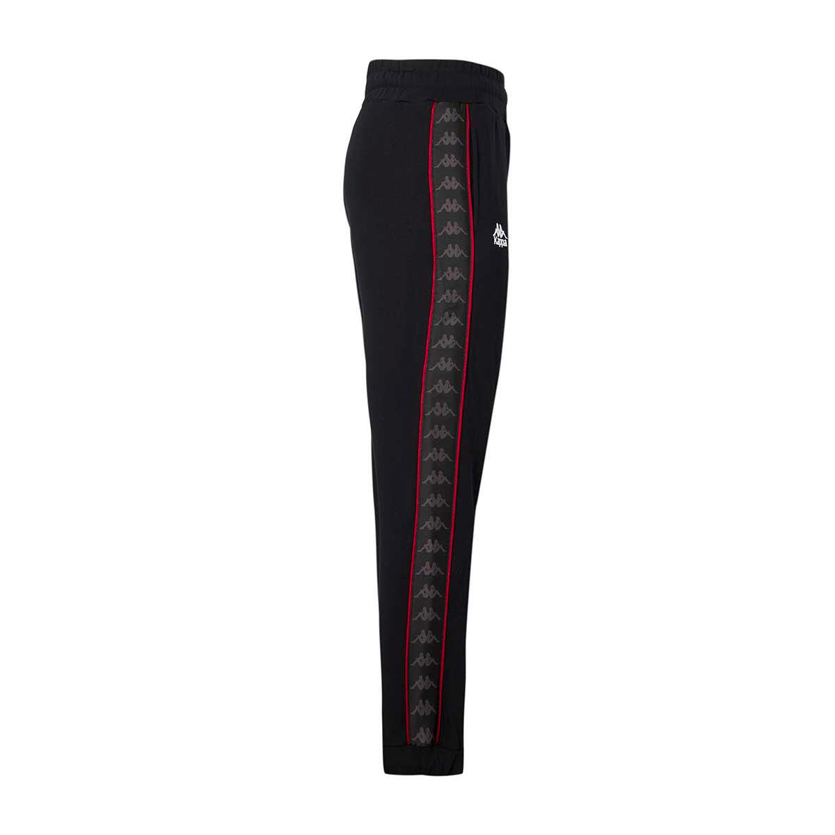 Pantalon de survêtement pour femme noir pour streetwear sportif 4/5