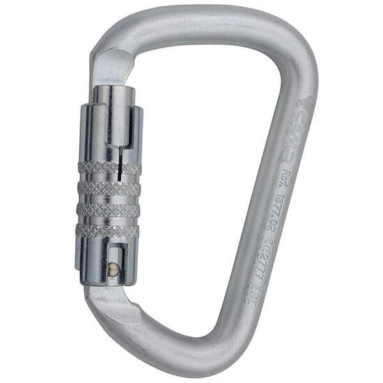 Moschettone Camp D Pro 3Lock acciaio zincato 52 kN TRIACT LOCK 3 azioni 24 mm