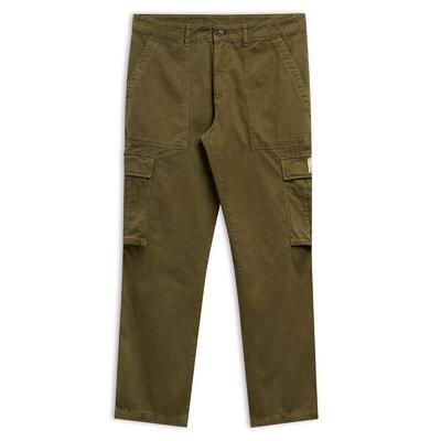 Pantaloni cargo da uomo in cotone verde da casual