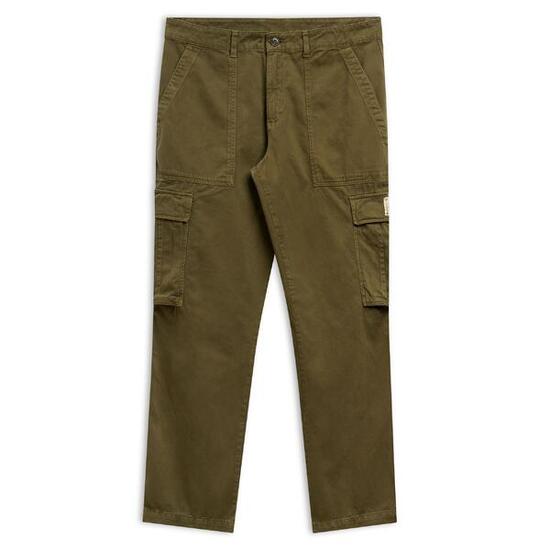 Pantaloni cargo da uomo in cotone verde da casual