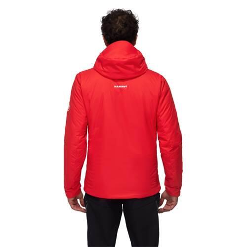 Veste isolante Mammut Rime In Flex rouge homme, coupe ajustée, packable, DWR 3/5