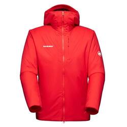 Veste isolante Mammut Rime In Flex rouge homme, coupe ajustée, packable, DWR