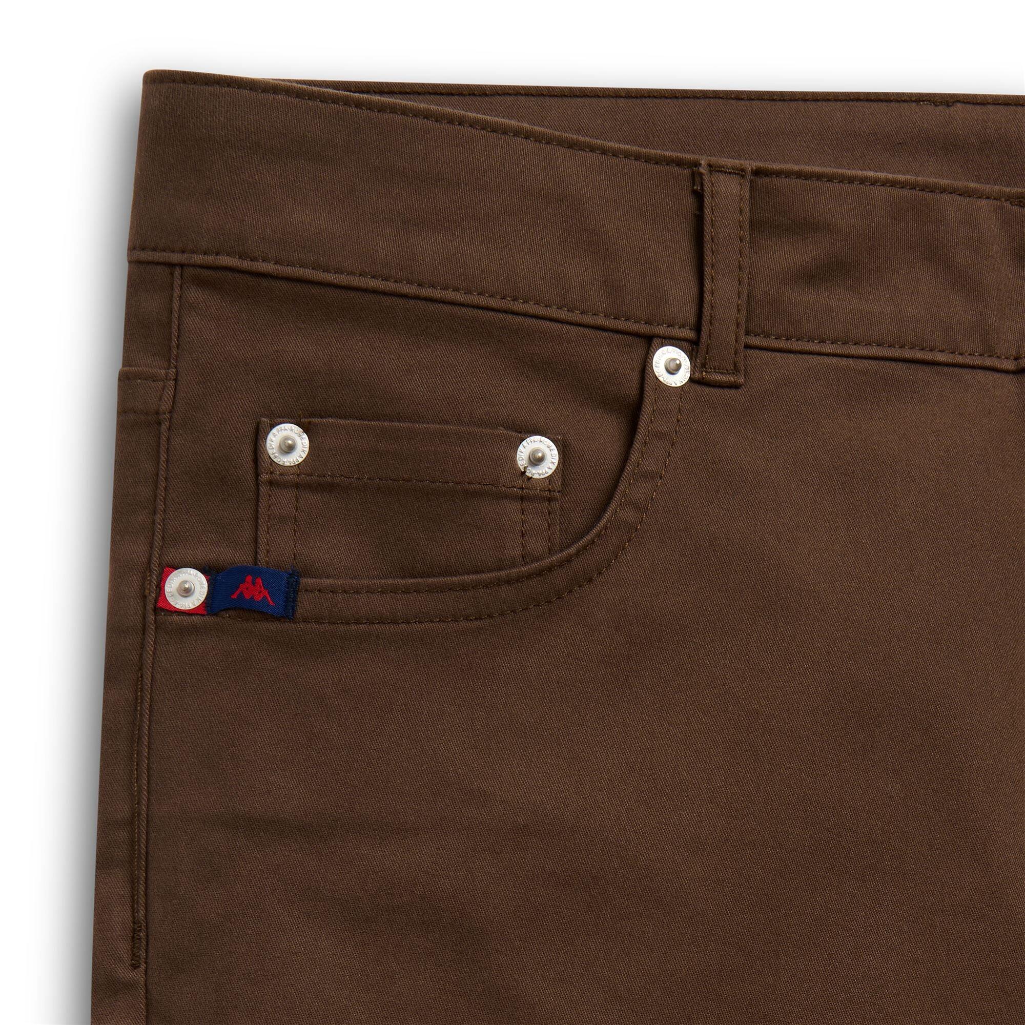 Pantaloni da uomo in cotone marrone da lifestyle 3/3