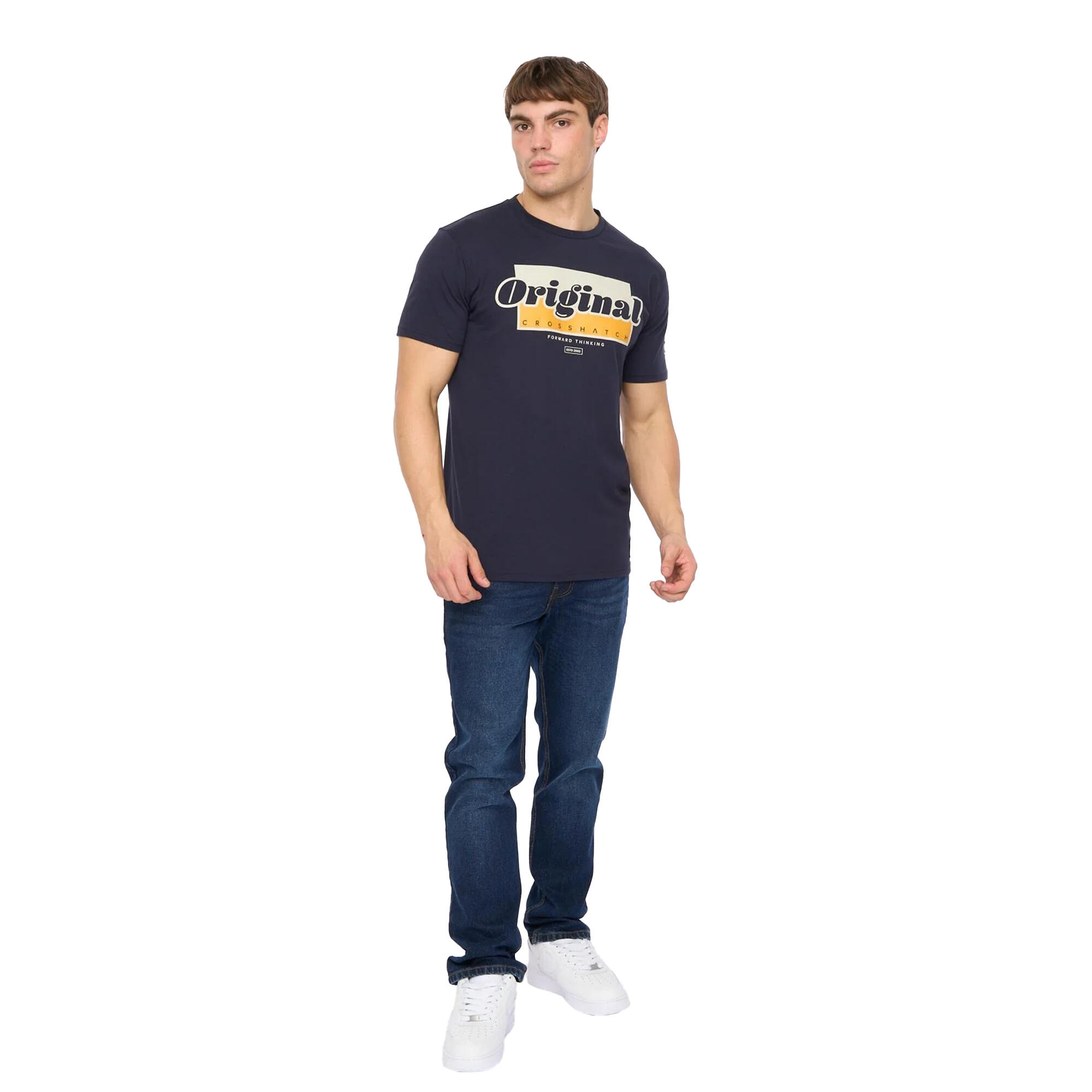 Mens Chevin TShirt (Navy) 4/4