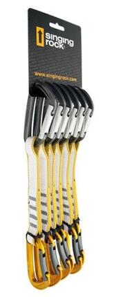 Dégaines Singing Rock Colt Express 17 cm pack 6 mosquetons alliage léger Keylock