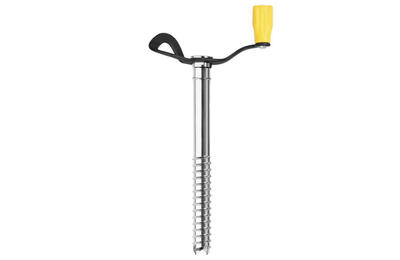 Vite da ghiaccio Grivel Helix 20 cm acciaio maniglia asimmetrica manovella 178 g