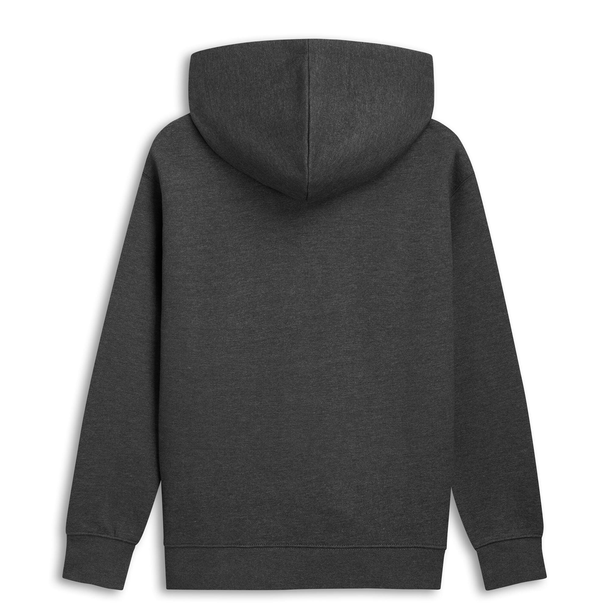 Felpa con cappuccio e zip da uomo in cotone grigio da lifestyle 2/3