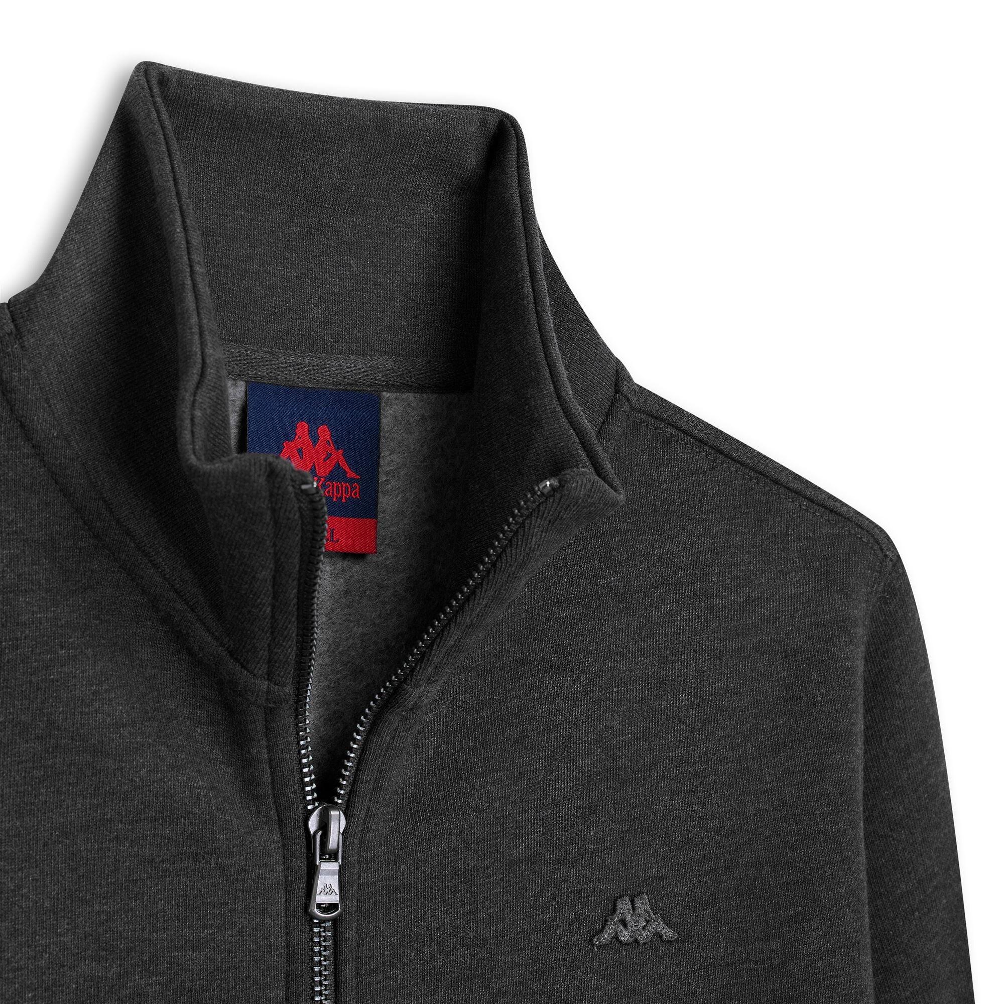 Felpa con zip da donna in cotone grigio da lifestyle 4/6