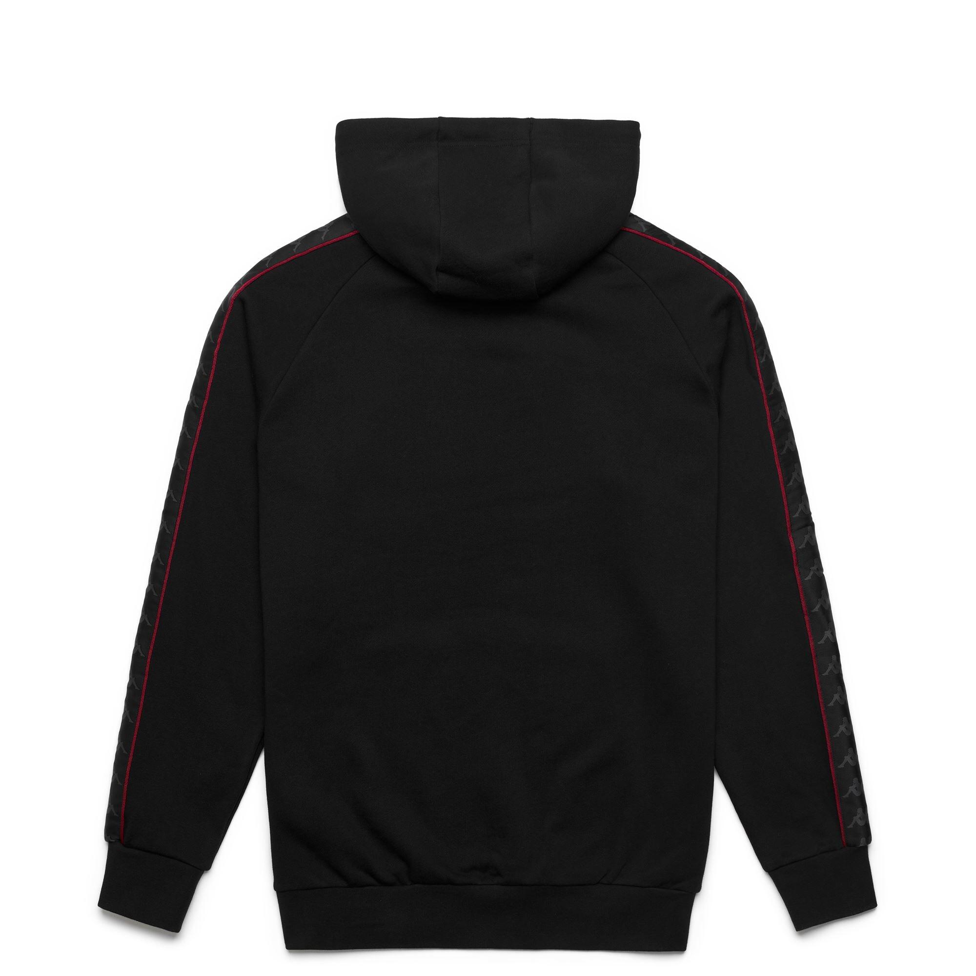 Felpa da uomo in cotone nero da streetwear sportivo 2/3