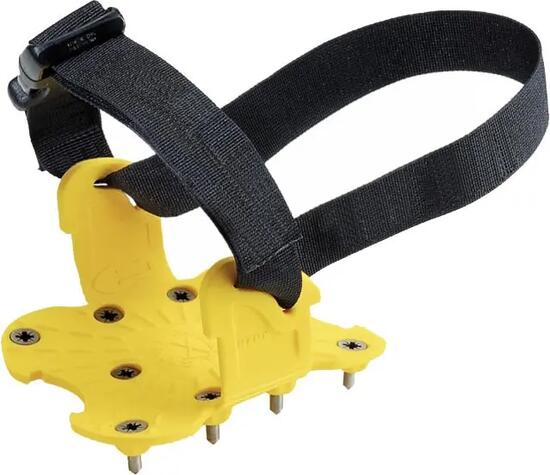 Mini crampon antidérapant Grivel Spider jaune acier compact fixation universelle