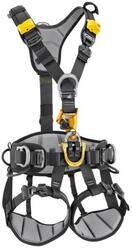 Harnais Petzl ASTRO INT Taille 2 noir/jaune avec bloqueur CROLL L et mousses 3D