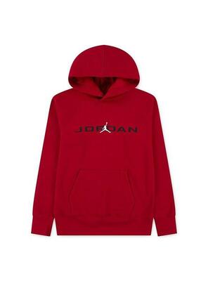 Felpe con cappuccio in pile per bambini Jordan Baseline Rosso