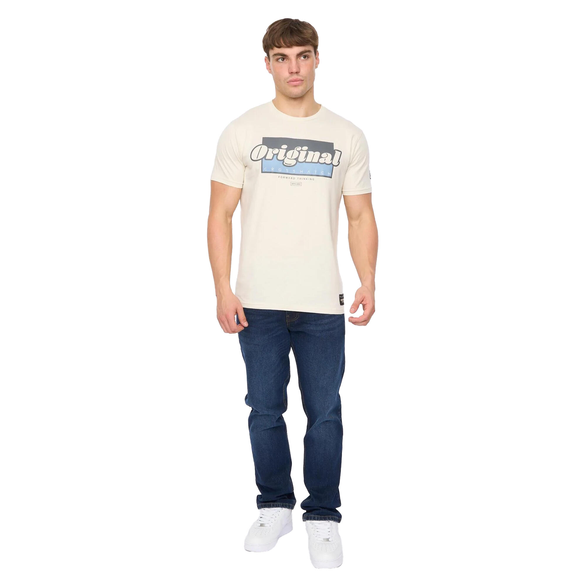 Tshirt CHEVIN Homme (Blanc Cassé) 4/4