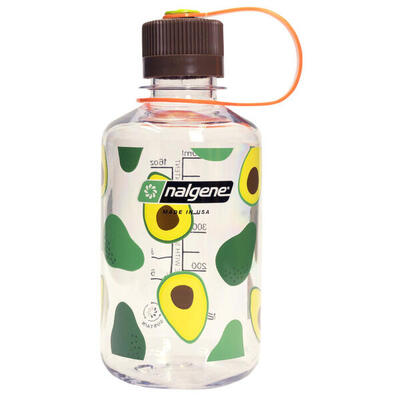 Borraccia Nalgene 500 ml Narrow Mouth in Tritan BPA-free stampa avocado