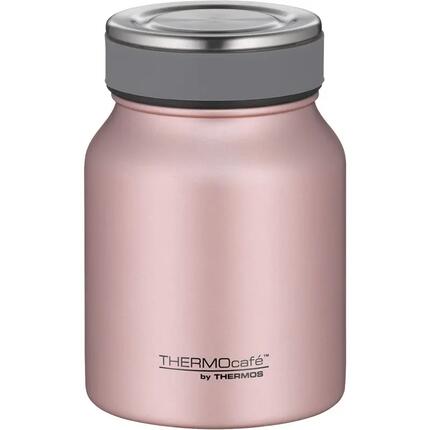 Thermos alimentaire inox rose doré 500ml double paroi isolante hermétique